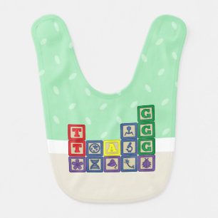 Future Biologist's Blocks Baby Bib