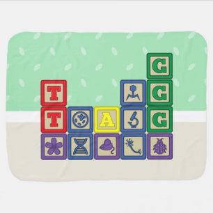 Future Biologist's Blocks Baby Blanket