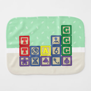 Future Biologist's Blocks Burp Cloth