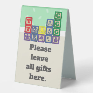 Future Biologist's Blocks Table Tent Sign