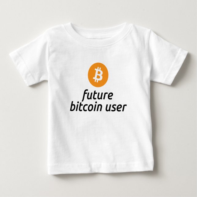 Future Bitcoin User Baby Shirt (Front)