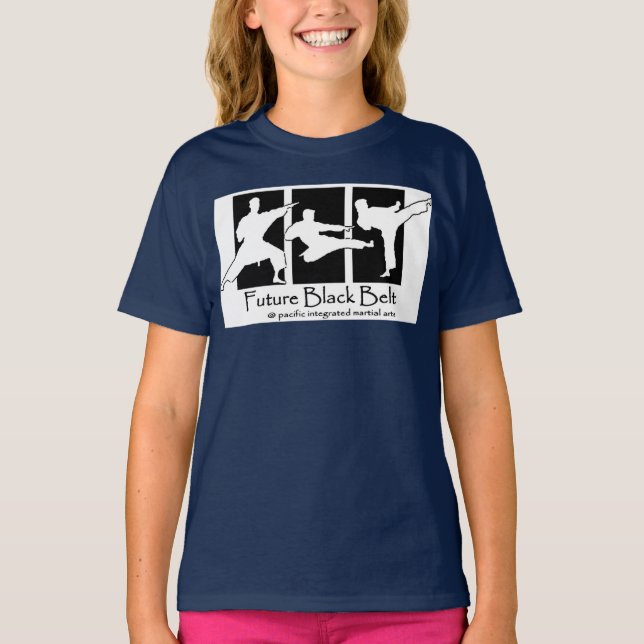 Future Black Belt Blue T-Shirt (Front)