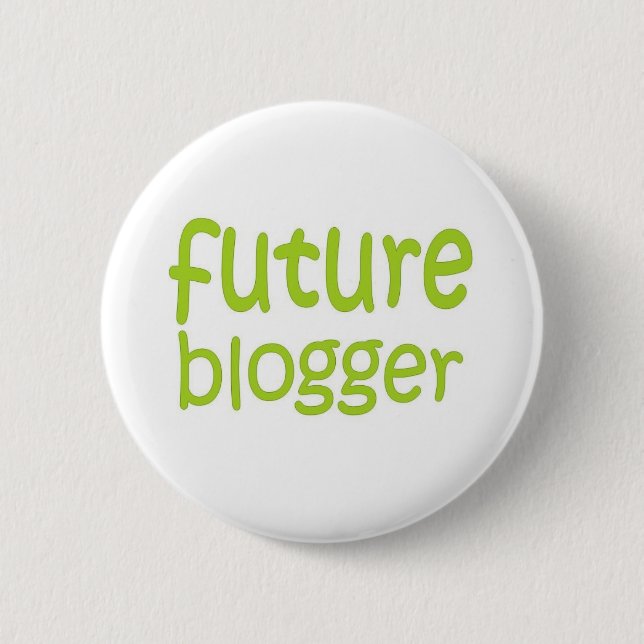 future blogger pinback button (Front)