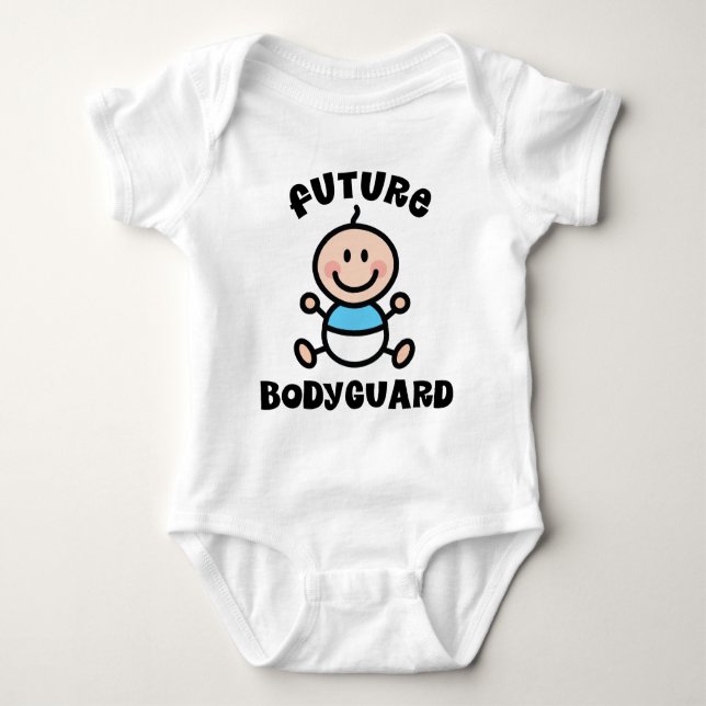Future Bodyguard Baby Gift Baby Bodysuit (Front)
