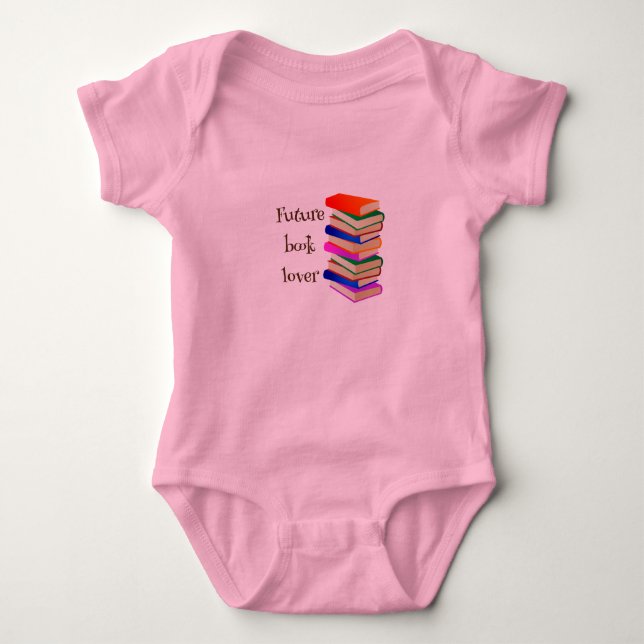 Future book lover baby one piece for girl baby bodysuit (Front)