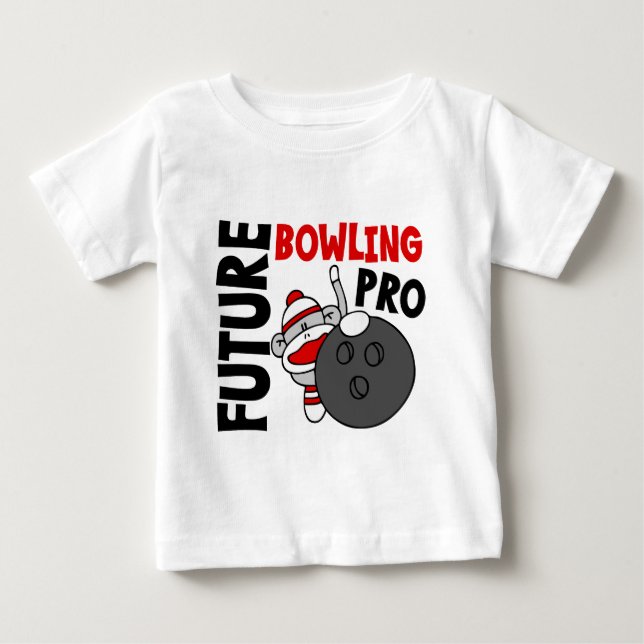 Future Bowling Pro Sock Monkey Baby T-Shirt (Front)