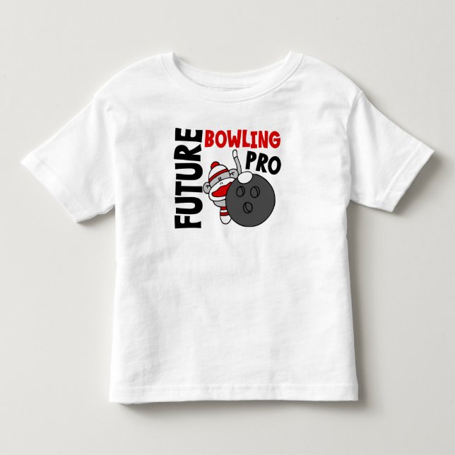 Future Bowling Pro Sock Monkey Toddler T-shirt (Front)
