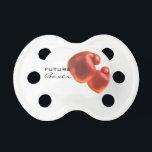 Future Boxer-Gloves Pacifier<br><div class="desc">A perfect baby shower gift for new parents! "Future Boxer" shows an image of boxing gloves. Do you have a boxer in the family? Show your love of boxing with this cute pacifier. To see more great gifts-Please visit my store "The Hungarican Princess" at www.zazzle.com/hungaricanprincess*</div>