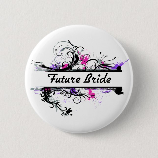 Future Bride Pinback Button (Front)