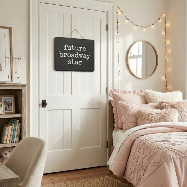 Future Broadway Star Inspiring Actor Design Black Door Sign (Creator Uploaded)