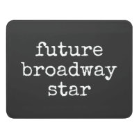 Future Broadway Star Inspiring Actor Design Black