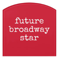 Future Broadway Star Inspiring Actor Design Red