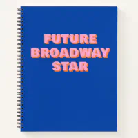 Broadway Letters Personalized Art Journal Custom Sketch Book