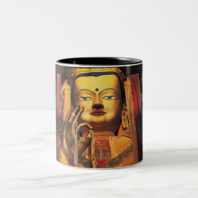 Future Buddha mug black/white (Center)