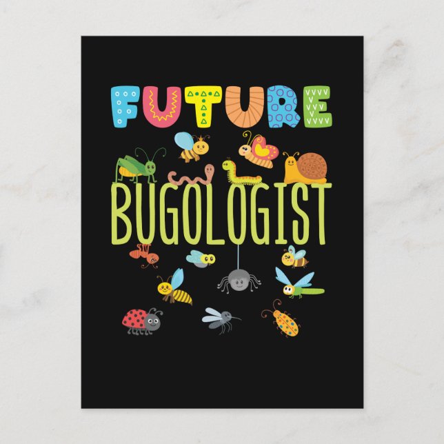 Future Bugologist Bug Insect Collector Postcard (Front)
