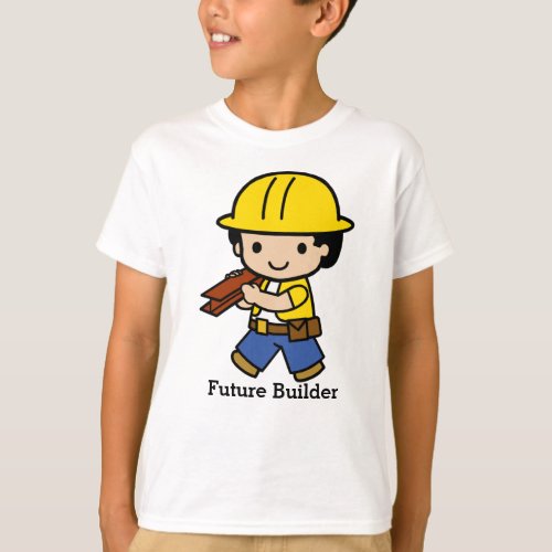 Future Builder in Yellow Hard Hat T_Shirt