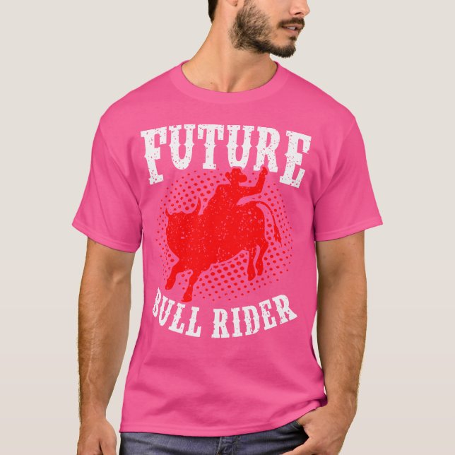 Future Bull Rider Bull Riding Mechanical Rodeo Boy T-Shirt (Front)