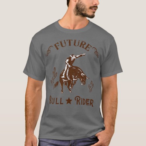 Future Bull Rider Cowboy Western Men  T_Shirt
