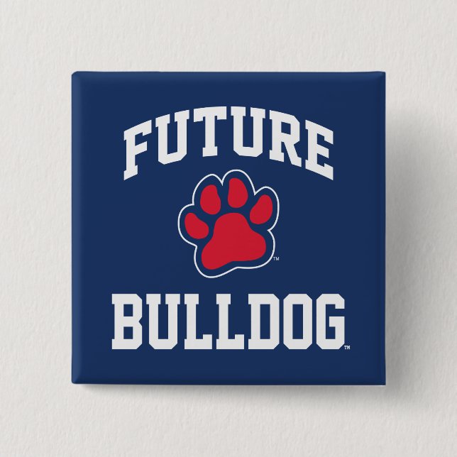 Future Bulldog Pinback Button (Front)