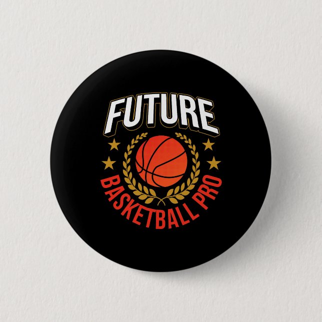 Future Bysketbyll Pro Coach Match Team Player  Button (Front)