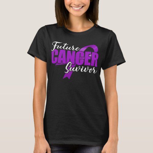 future cancer survivor pancreatic cancer warrior T_Shirt