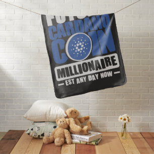 Future CARDANO Coin Millionaire Baby Blanket