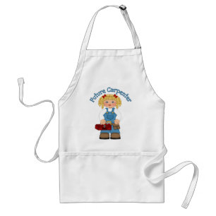 Future Carpenter Construction Worker- GIRLS Adult Apron