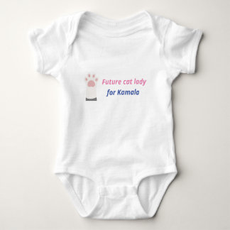 Future cat ladies supporting Kamala Harris Baby Bodysuit