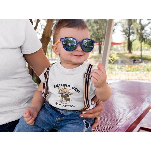 Future CEO Baby T-Shirt Funny Business Baby Outfit (Creator Uploaded)