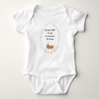 💼👶✨"Future CEO: Crib Executive Officer" Baby Bodysuit