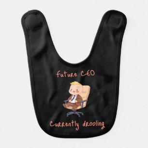 Future CEO, currently drooling  Baby Bib