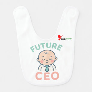 "Future CEO" Cute Baby Boss Executive Bib