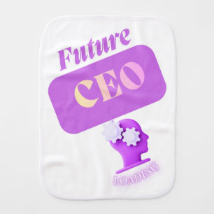 Future CEO LOADING Baby Burp Cloth