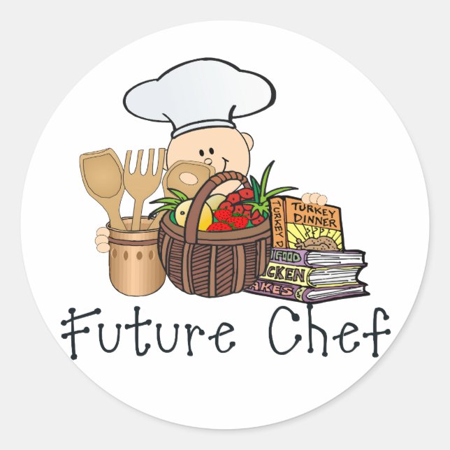 Future Chef Classic Round Sticker (Front)