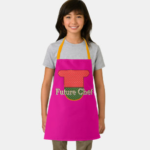 Future Chef Kids Hot Pink Apron