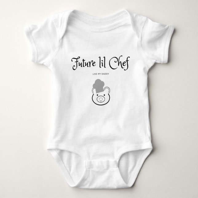 Future Chef like Daddy! Baby Bodysuit (Front)