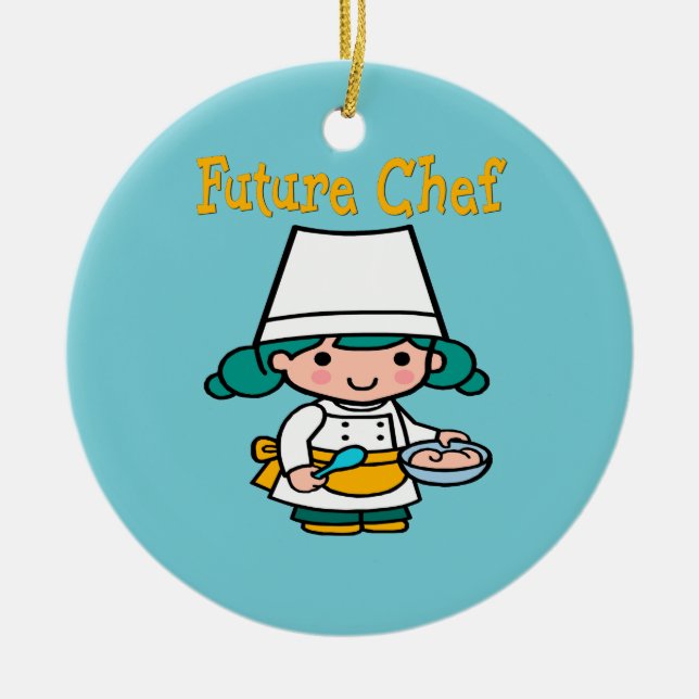 Future Chef When I Grow Up Ceramic Ornament (Front)