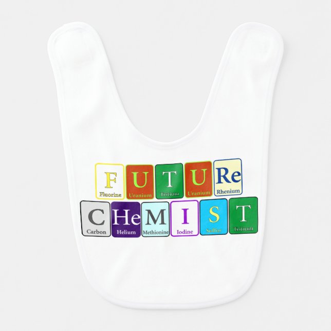 Future Chemist Baby Bib (Front)