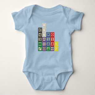 Future Chemist's Blocks Baby Bodysuit