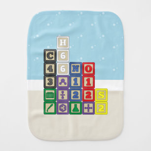 Future Chemist's Blocks Burp Cloth