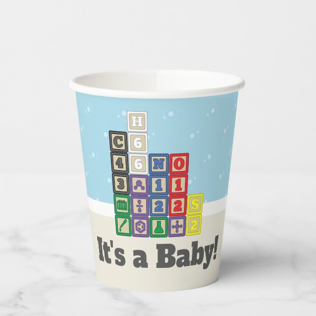 Future Chemist's Blocks Paper Cup (Left)