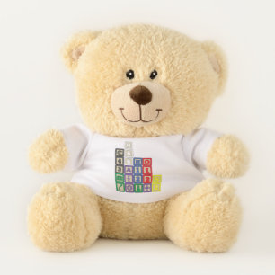 Future Chemist's Blocks Teddy Bear