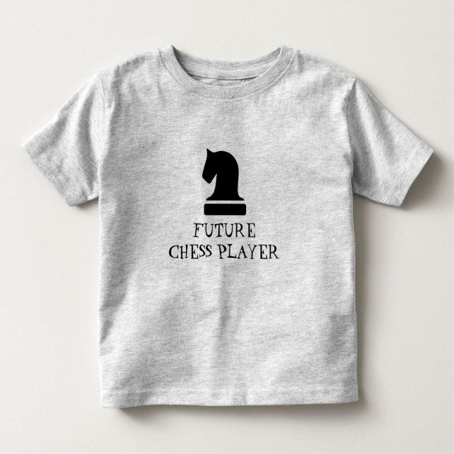 Future Chess Player funny baby shirt for newborn (Front)