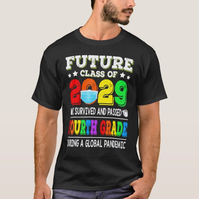 Future Class Of 2028 2029 Back To School Face Mask T-Shirt (Front)