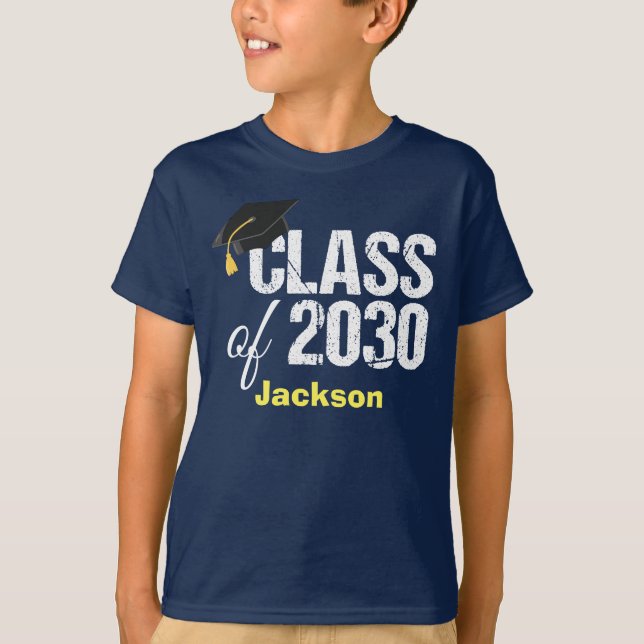 Future Class of 2030 Kindergarten Graduate 2018 T-Shirt (Front)