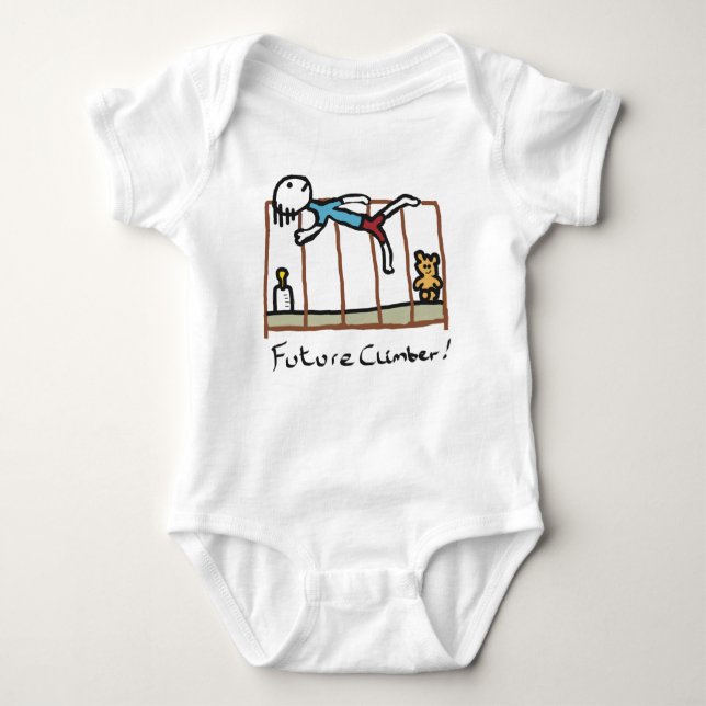 Future Climber Baby Bodysuit (Front)