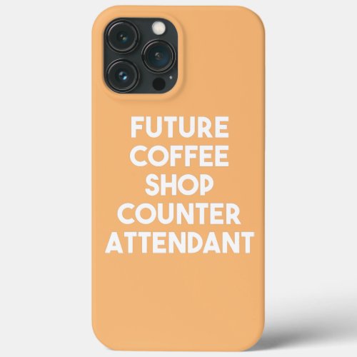 Future Coffee Shop Counter Attendant  iPhone 13 Pro Max Case