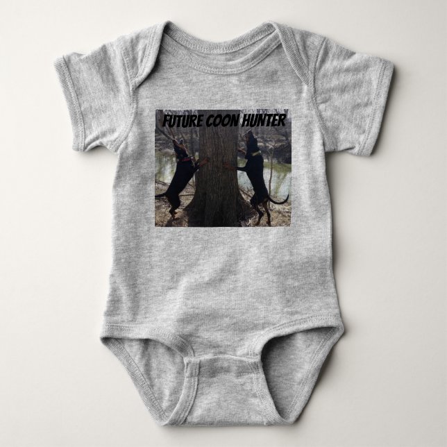 Future Coon Hunter Baby clothing Bodysuit (Front)