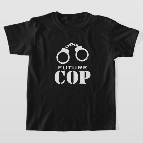 Future cop police officer t shirt for kids