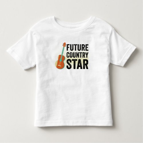 Future Country Star Guitar Music Toddler T_shirt